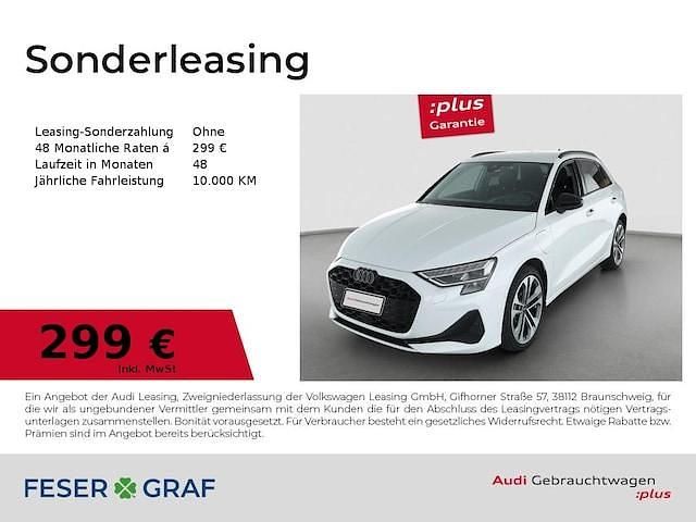 Gletscherweiß metallic Gebraucht 2025 Audi A3 Sportback e-tron Advanced Plus Kleinwagen | 39.990 € - Bild 1/3