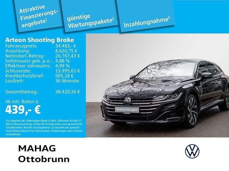 Gebraucht VW Arteon R-line 190 PS (139 kW) 2023 Schwarz Limousine