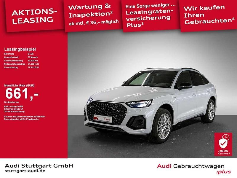 Gletscherweiß metallic Gebraucht 2024 Audi Q5 Sportback S-Line SUV | 63.940 € - Bild 1/2