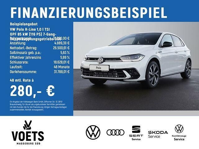 Gebraucht VW Polo R-line 116 PS (85 kW) 2022 Weiß Kleinwagen