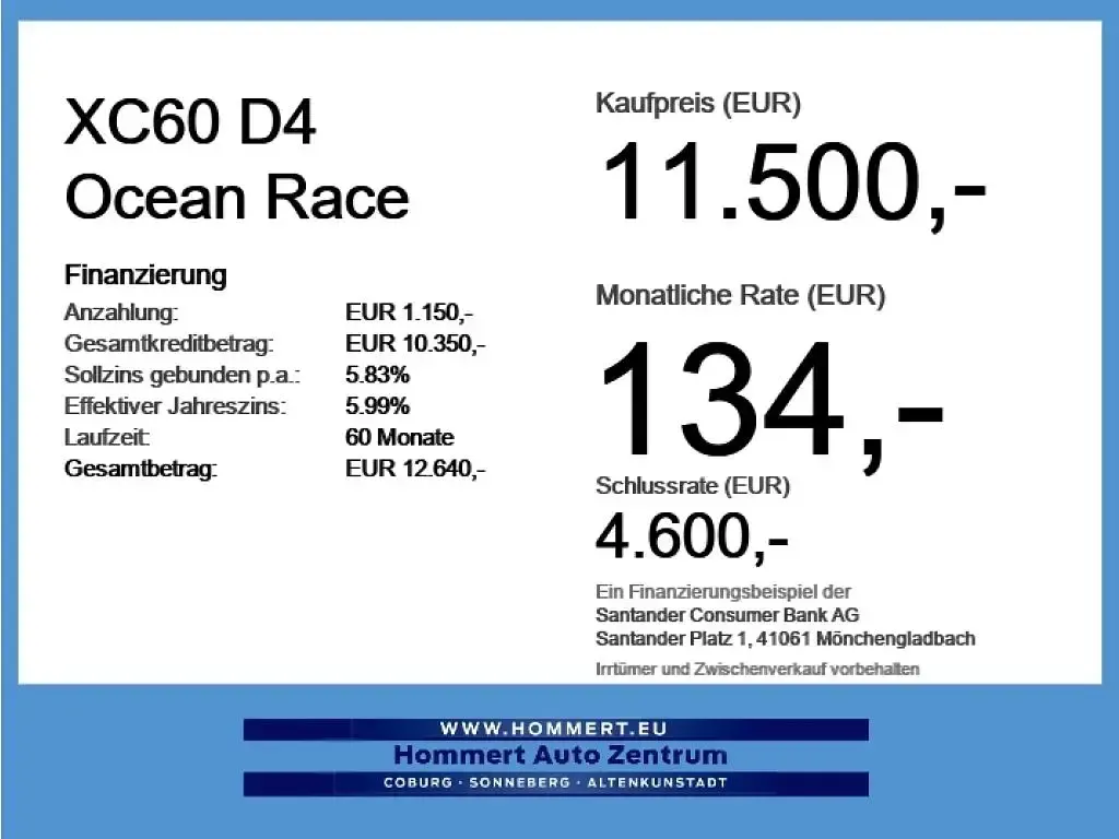 Gebraucht Volvo XC60 Ocean Race 190 PS (139 kW) 2016 Onyx black (metallic) SUV