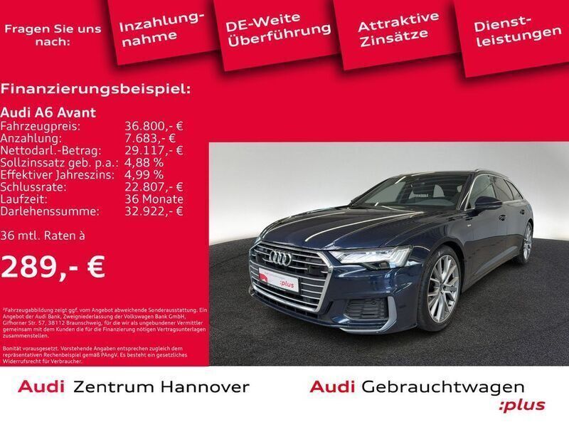 Gebraucht Audi A6 Ambiente 204 PS (150 kW) 2022 Firmamentblau metallic Kombi