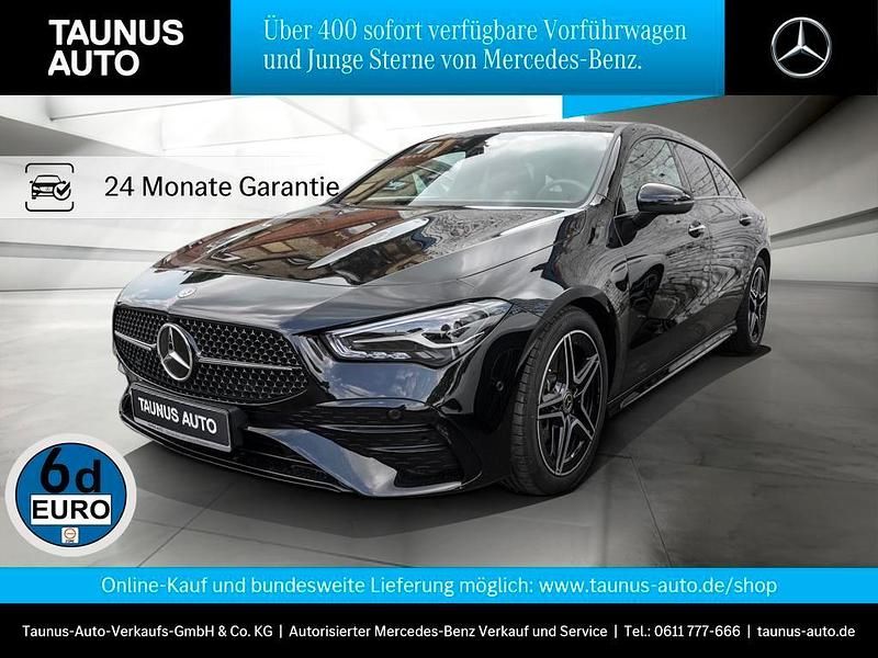 Kosmosschwarz Gebraucht 2024 Mercedes CLA200 Shooting Brake AMG Line Premium Kombi | 35.790 € - Bild 1/4