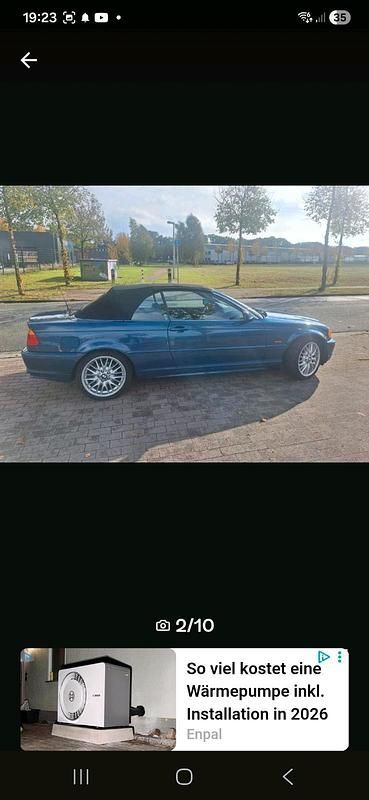 Gebraucht BMW 325 Cabriolet 192 PS (141 kW) 2000 Blau Cabrio