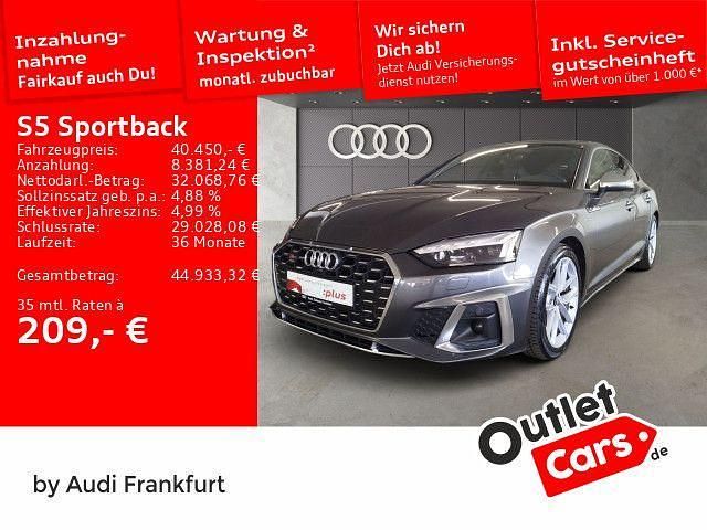 Daytonagrau perleffekt Gebraucht 2022 Audi S5 Sportback Ambiente Kleinwagen | 40.450 € (Superpreis) - Bild 1/2