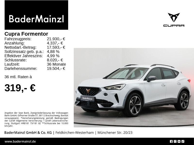 Weiß Gebraucht 2022 Cupra Formentor SUV | 21.630 € (Etwas zu teuer) - Bild 1/3