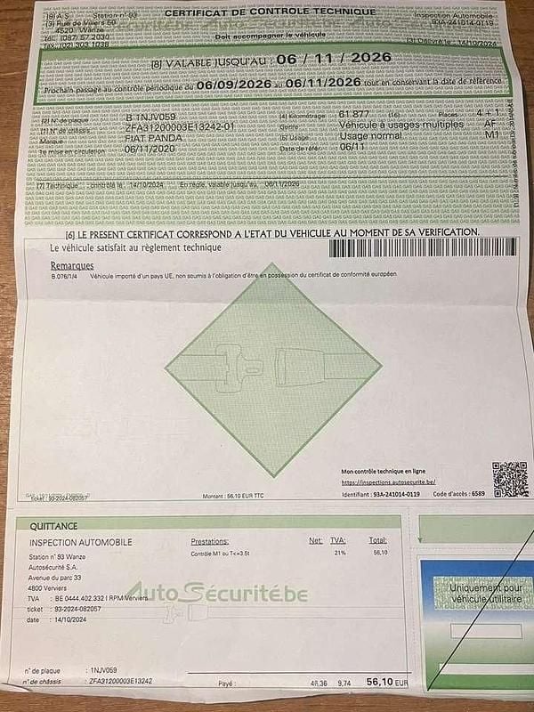 Schwarz Gebraucht 2020 Fiat Panda Easy Kleinwagen | 6.000 € (Superpreis) - Bild 1/4