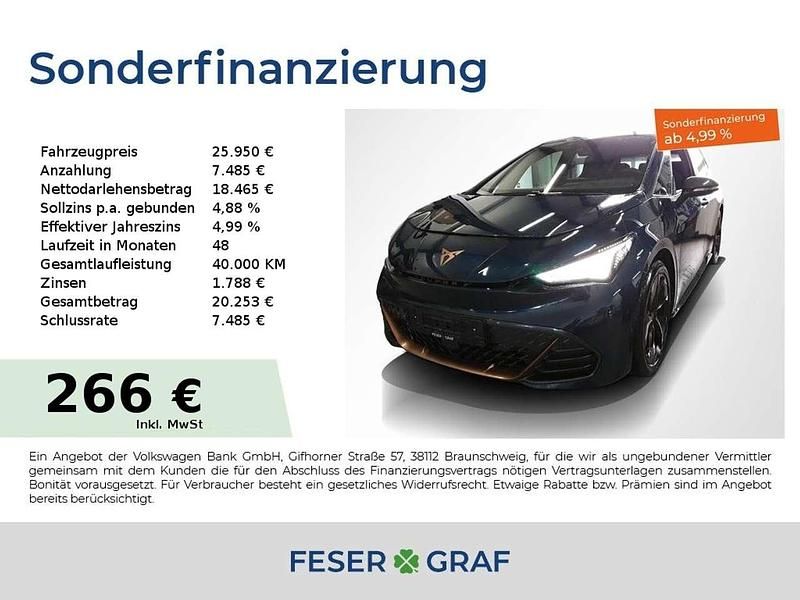 Gebraucht Cupra Born 150 kW (204 PS) 2024 Aurora blue metallic Kleinwagen