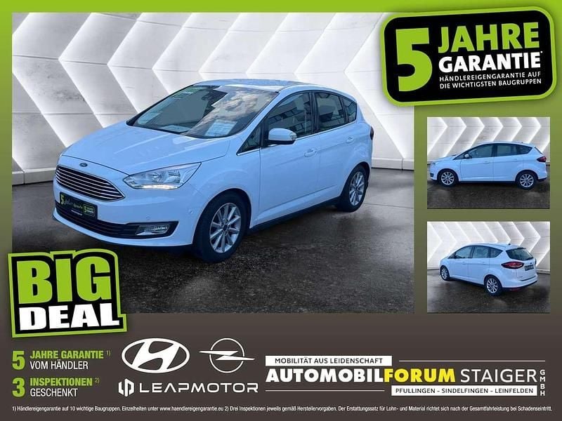 Frostweiß Gebraucht 2017 Ford C-MAX Titanium Van / Kleinbus | 9.590 € (Guter Preis) - Bild 1/4