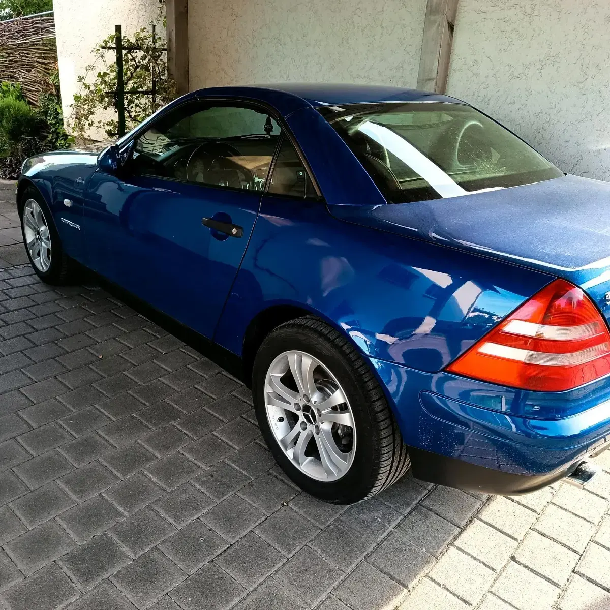 Gebraucht Mercedes SLK230 193 PS (141 kW) 1998 Blau Cabrio