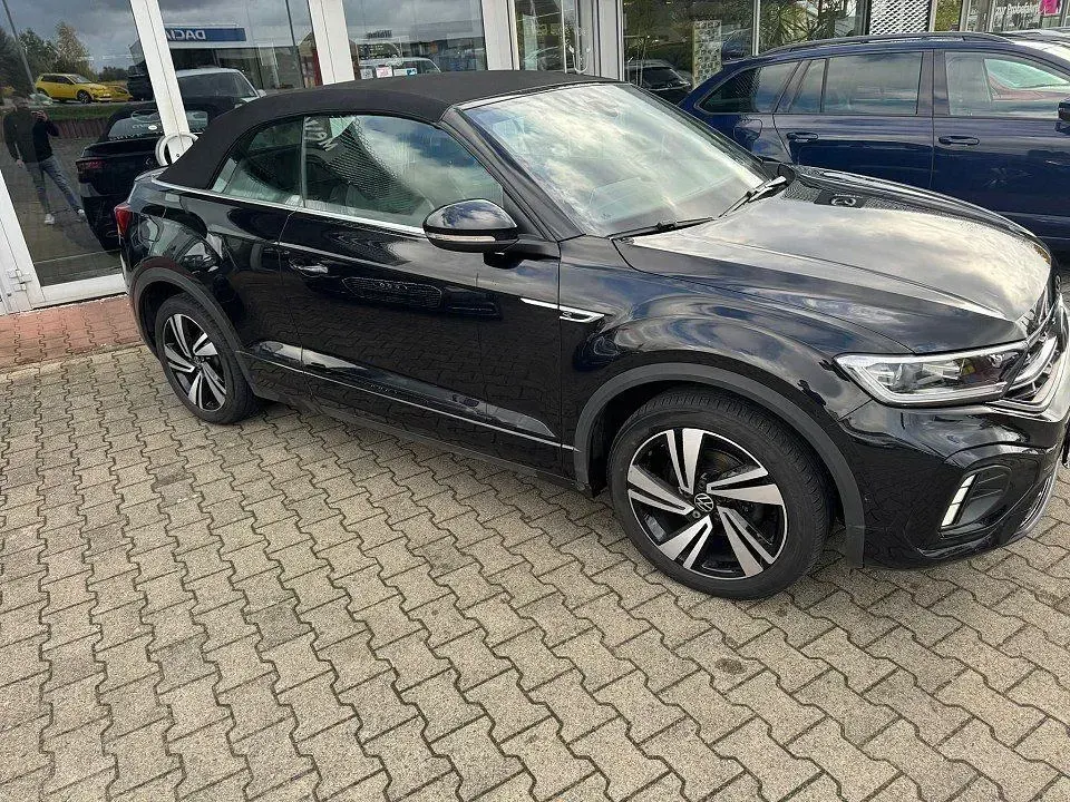 Gebraucht VW T-Roc Cabriolet R-line 150 PS (110 kW) 2022 Deep black perleffekt Cabrio