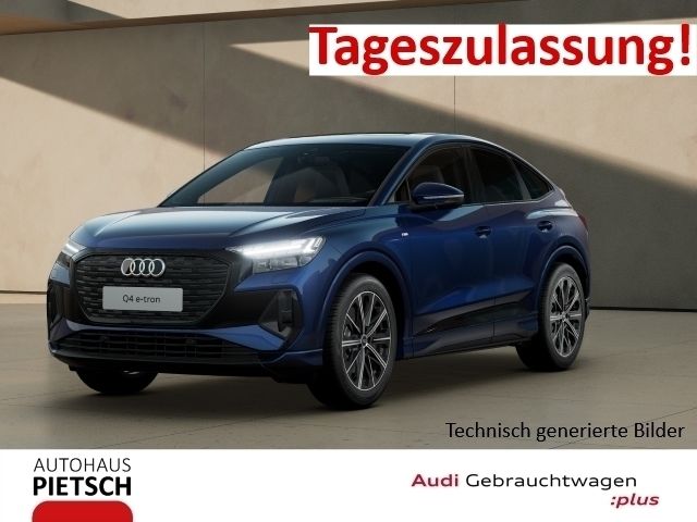 Blau Neu 2025 Audi Q4 Sportback e-tron S-Line SUV | 56.900 € (Fairer Preis) - Bild 1/4