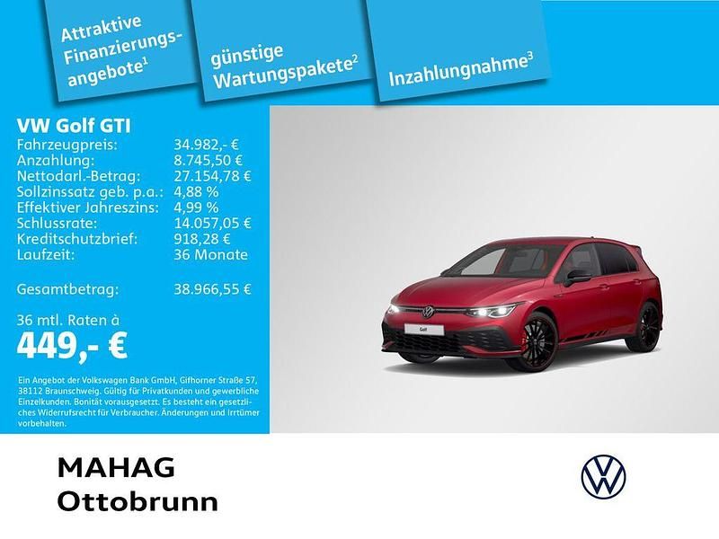 Rot Gebraucht 2023 VW Golf VIII GTI Clubsport Limousine | 34.982 € (Fairer Preis) - Bild 1/2