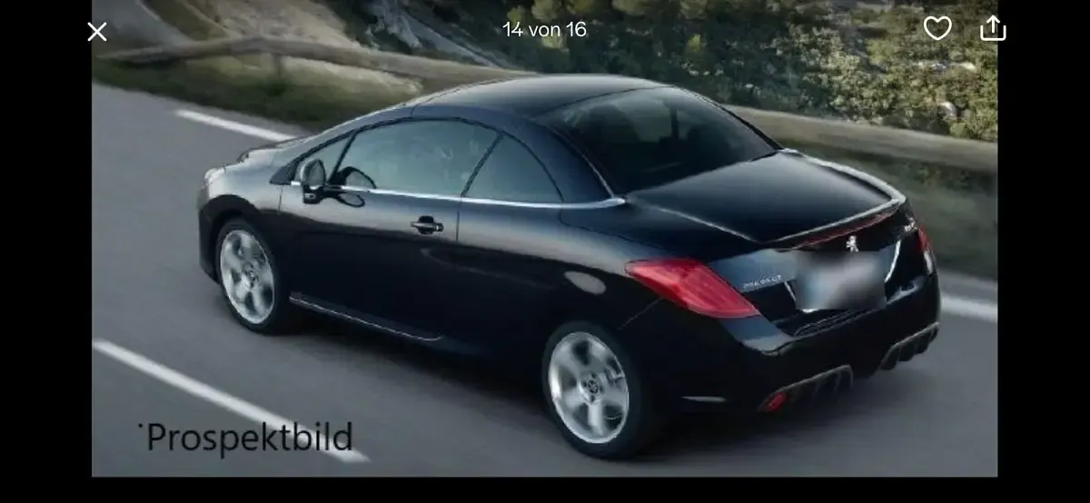 Gebraucht Peugeot 308 CC 156 PS (114 kW) 2014 Schwarz Cabrio