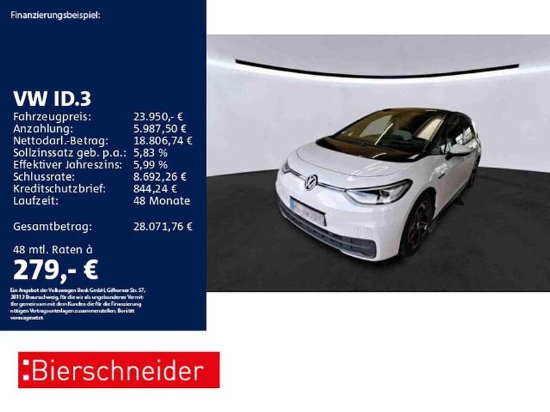 Weiss Gebraucht 2021 VW ID.3 Pro Kleinwagen | 23.950 € (Fairer Preis) - Bild 1/3