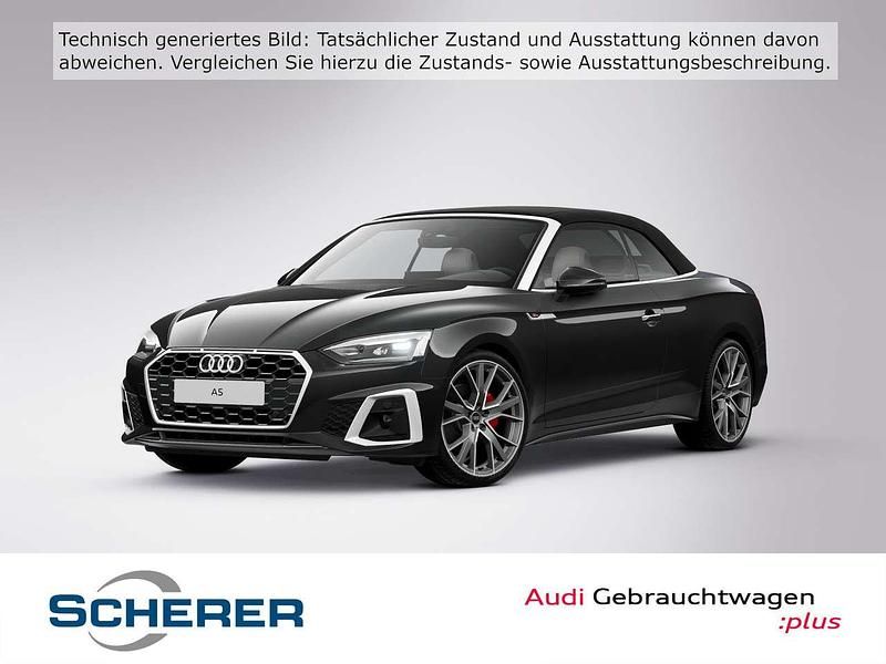 Mythosschwarz metallic verdeck Gebraucht 2023 Audi A5 Cabriolet S-Line Cabrio | 43.500 € (Etwas zu teuer) - Bild 1/4