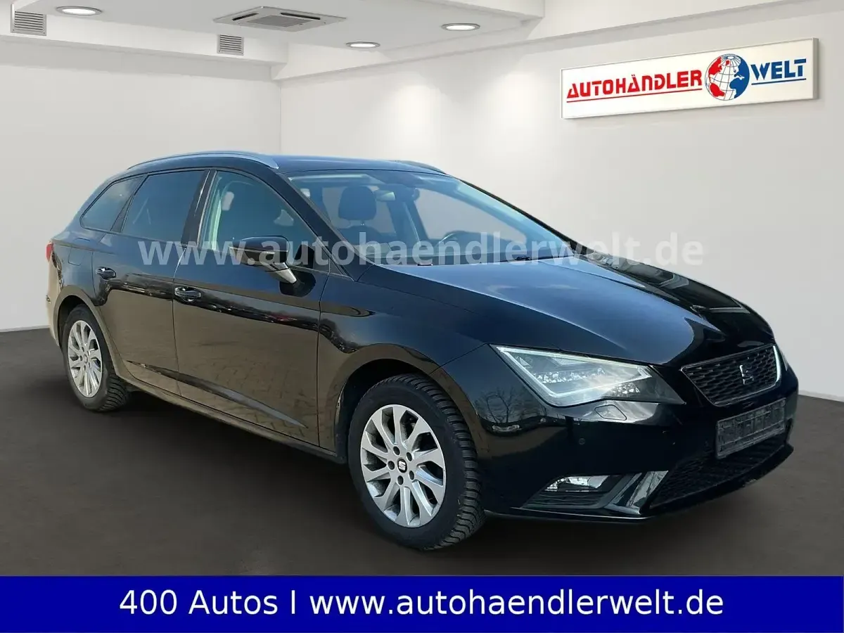 Używany Seat Leon Style 150 KM (110 kW) 2016 Czarny Kombi