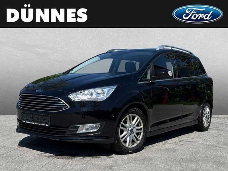 Schwarz Gebraucht 2018 Ford Grand C-Max Titanium Van / Kleinbus | 12.115 € (Fairer Preis) - Bild 1/4