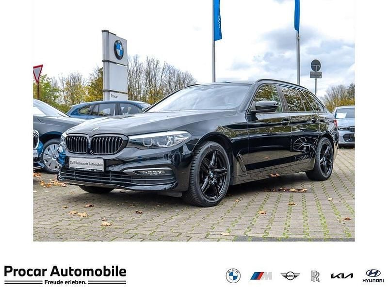 Schwarz Gebraucht 2019 BMW 520 Sport Line Kombi | 23.680 € (Guter Preis) - Bild 1/4