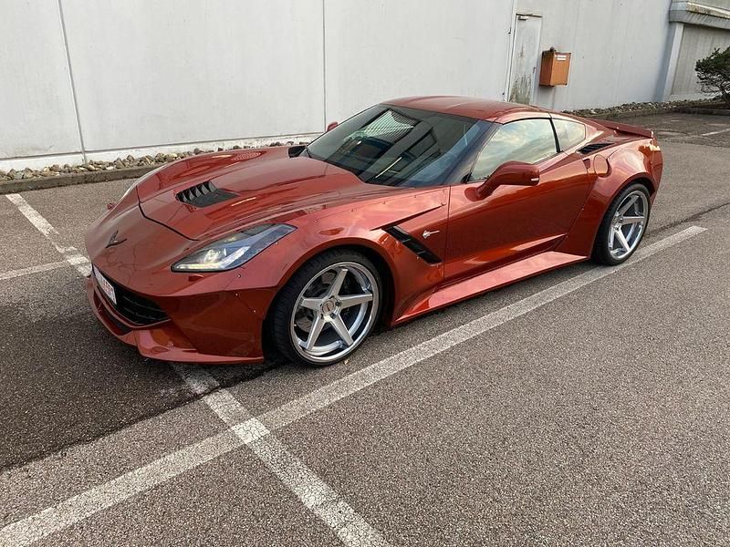 Second-hand Corvette C7 466 CP (342 kW) 2015 Portocaliu Coupe