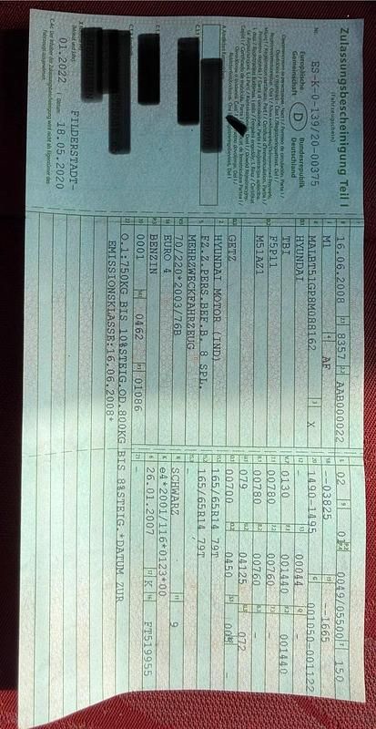 Gebraucht Hyundai Getz 90 PS (66 kW) 2008 Schwarz Kleinwagen