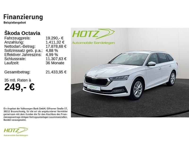 Second-hand Skoda Octavia First Edition 116 CP (85 kW) 2021 Alb Break