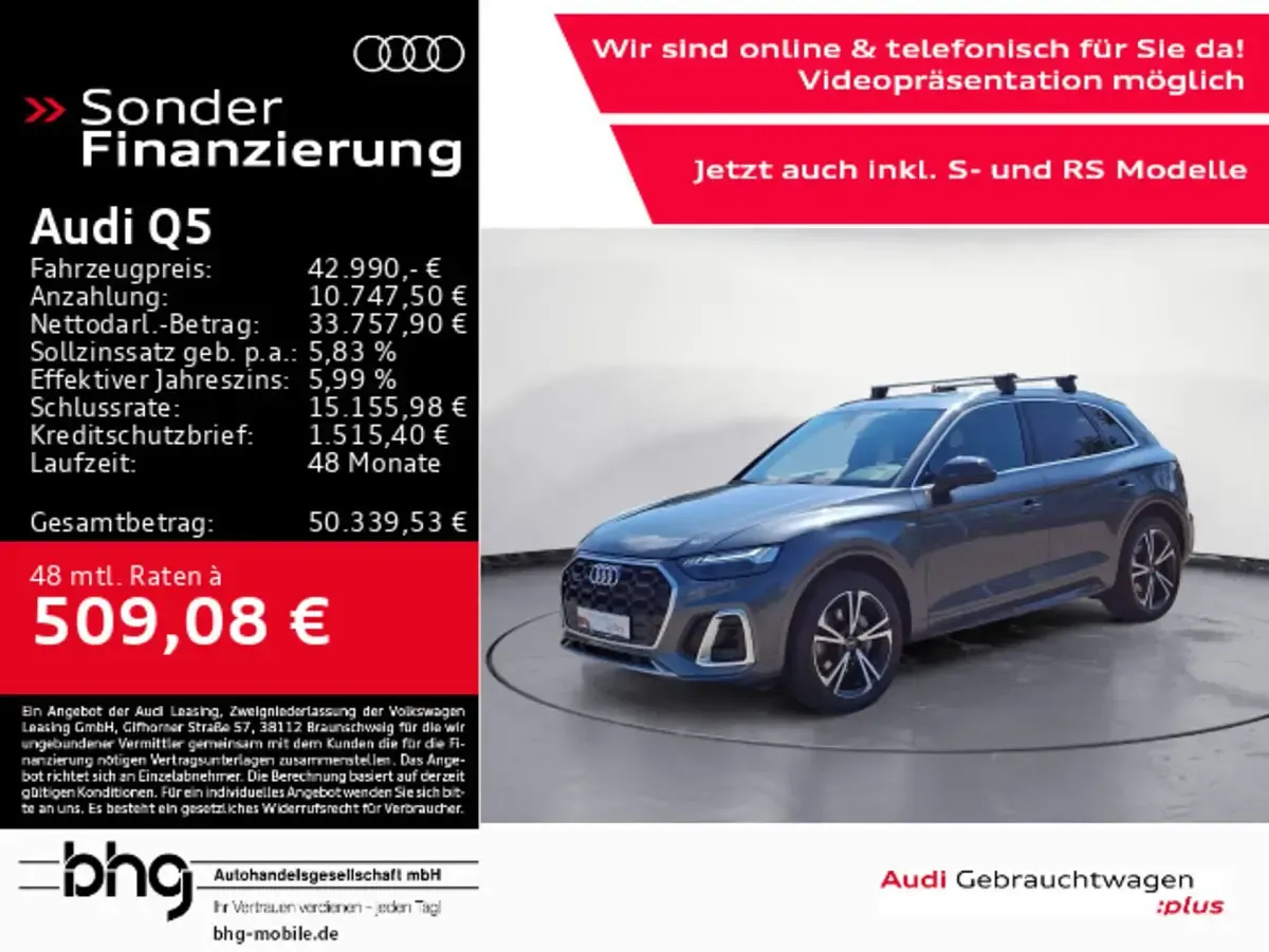 Gebraucht Audi Q5 S-Line 286 PS (210 kW) 2023 SUV