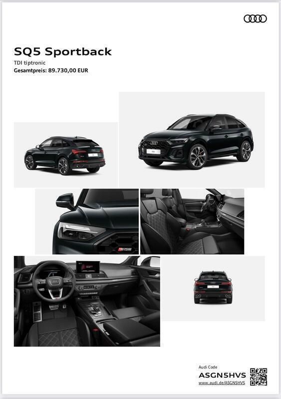 Schwarz Gebraucht 2023 Audi SQ5 Sportback SUV | 59.900 € (Superpreis) - Bild 1/4