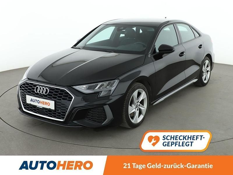 Schwarz Gebraucht 2021 Audi A3 S-Line Limousine | 23.890 € (Guter Preis) - Bild 1/3