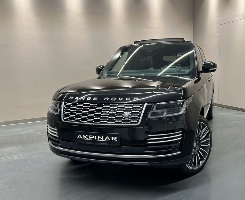 Schwarz santorini black metallic Gebraucht 2019 Land Rover Range Rover Autobiography SUV | 58.900 € (Fairer Preis) - Bild 1/4