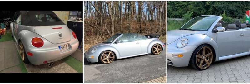 Silber Gebraucht 2003 VW Beetle Cabrio | 4.800 € - Bild 1/4