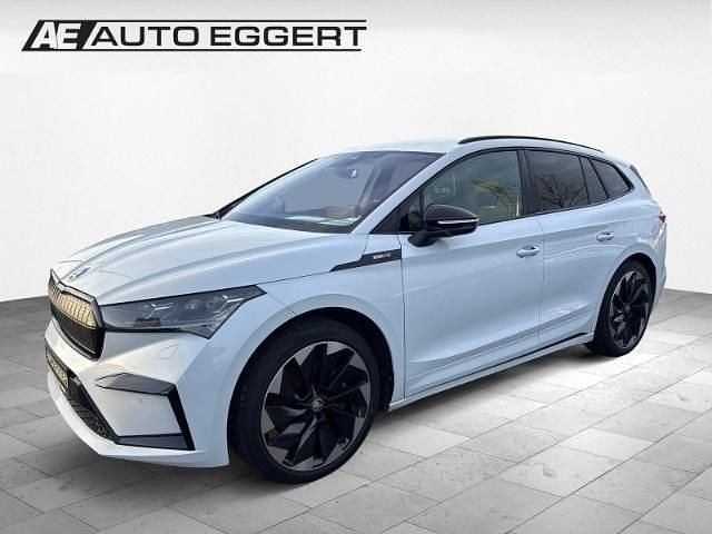 Weiss Gebraucht 2022 Skoda Enyaq iV SportLine SUV | 26.488 € (Superpreis) - Bild 1/3