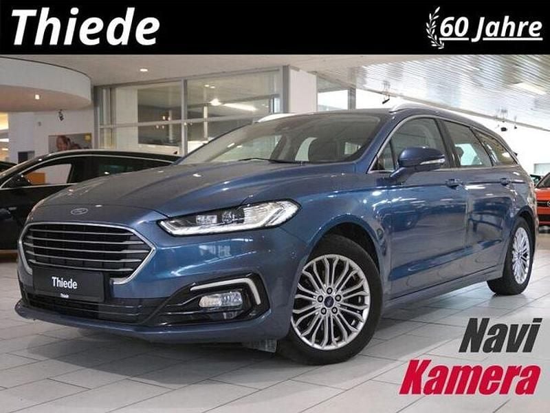 Blau metallic Gebraucht 2020 Ford Mondeo Titanium Limousine | 19.750 € (Fairer Preis) - Bild 1/3