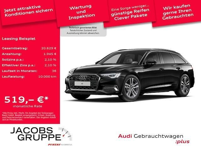 Mythosschwarz metallic Gebraucht 2025 Audi A6 Advanced Plus Kombi | 56.579 € (Etwas zu teuer) - Bild 1/4