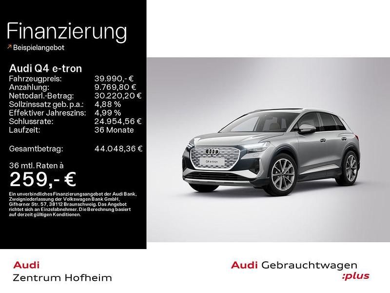 Taifungrau metallic Gebraucht 2022 Audi Q4 e-tron Ambiente SUV | 39.990 € (Fairer Preis) - Bild 1/3