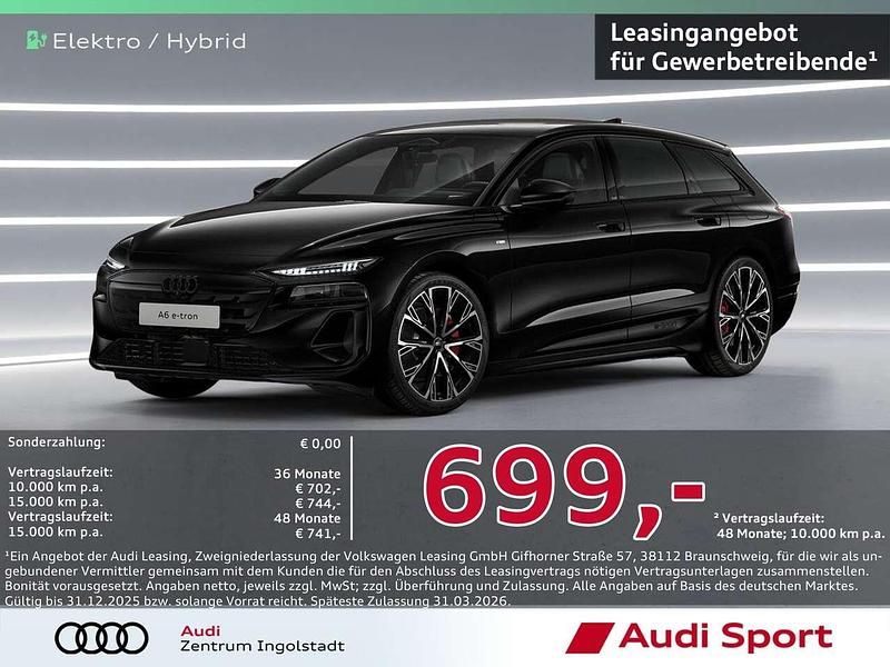 Mythosschwarz Neu 2025 Audi A6 e-tron Sport Kombi | 85.650 € - Bild 1/3