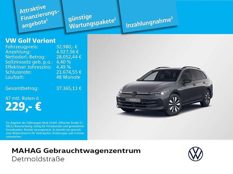 Delfingrau metallic Gebraucht 2025 VW Golf VIII Goal Kombi | 32.980 € (Fairer Preis) - Bild 1/2