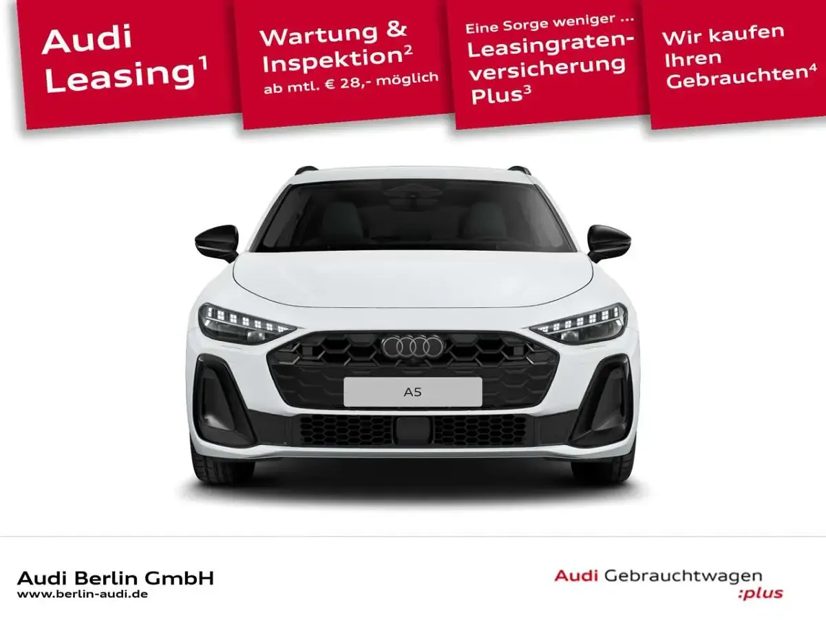 Gebraucht Audi A5 S-Line 204 PS (150 kW) 2025 Gletscherweiß metallic Kombi