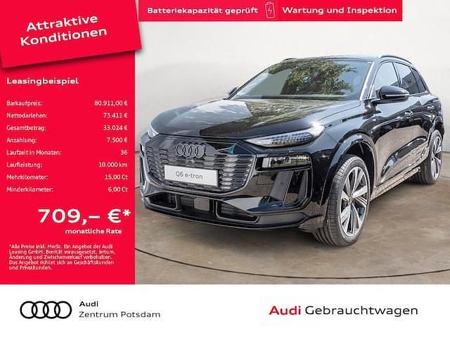 Mythosschwarz metallic Gebraucht 2025 Audi Q6 e-tron Ambiente SUV | 80.911 € (Etwas zu teuer) - Bild 1/3