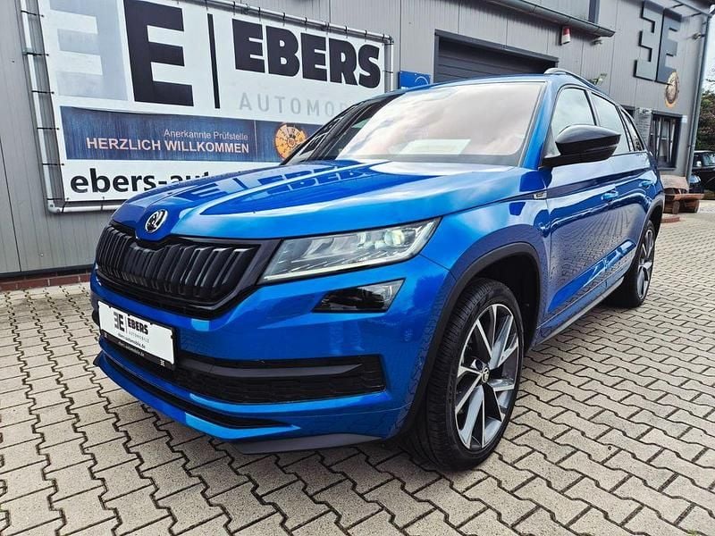 Blau Gebraucht 2021 Skoda Kodiaq SportLine SUV | 35.490 € (Superpreis) - Bild 1/4