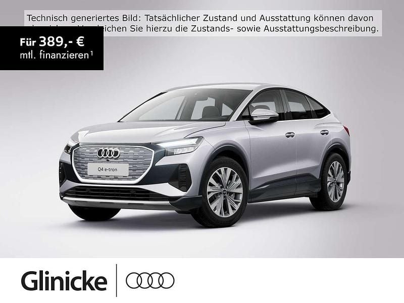 Florettsilber metallic Gebraucht 2022 Audi Q4 e-tron Advanced SUV | 29.980 € (Guter Preis) - Bild 1/3