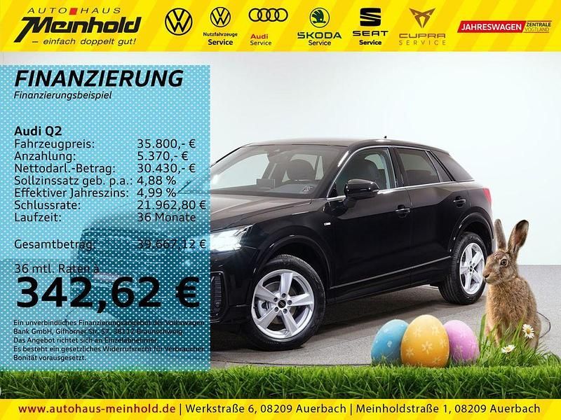 Gebraucht Audi Q2 S-Line 150 PS (110 kW) 2024 Mythosschwarz metallic SUV