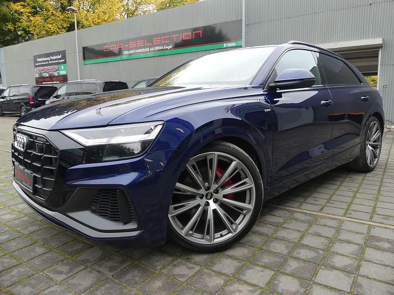 Gebraucht Audi Q8 S-Line 340 PS (250 kW) 2022 Navarrablau metallic SUV