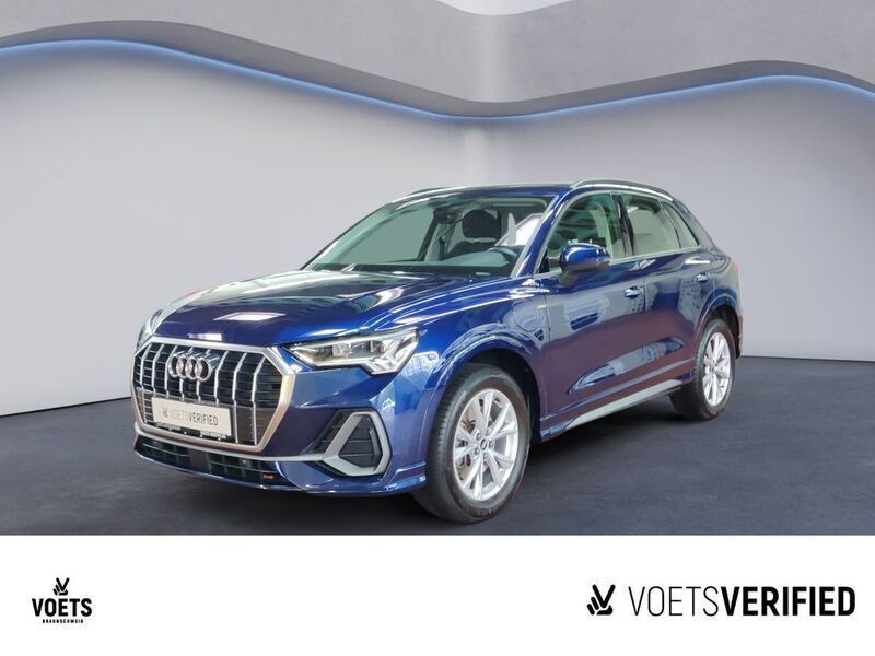 Blau Gebraucht 2021 Audi Q3 S-Line SUV | 31.650 € (Fairer Preis) - Bild 1/4