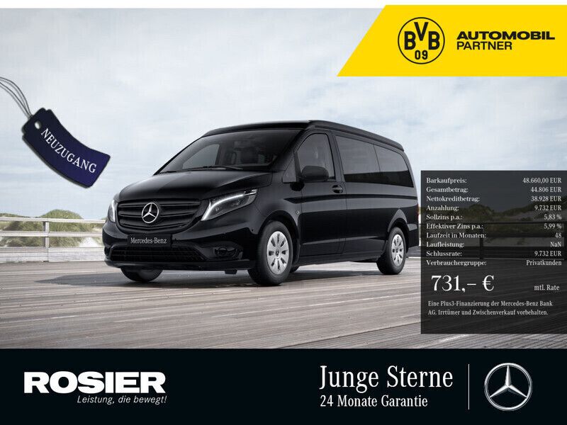 Schwarz / obsidianschwarz Gebraucht 2022 Mercedes V220 Marco Polo Van / Kleinbus | 48.490 € (Superpreis) - Bild 1/4