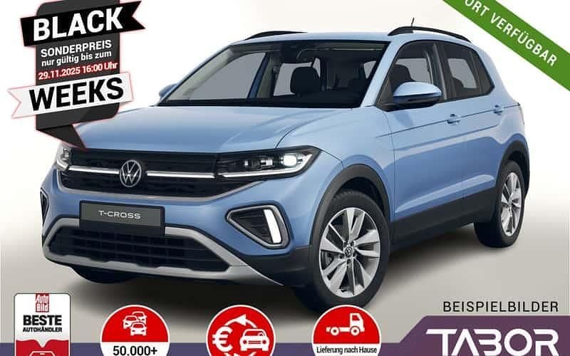 Blau Neu 2025 VW T-Cross Life SUV | 27.288 € (Superpreis) - Bild 1/4