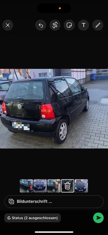 Gebraucht VW Lupo 50 PS (36 kW) 2006 Schwarz Kleinwagen