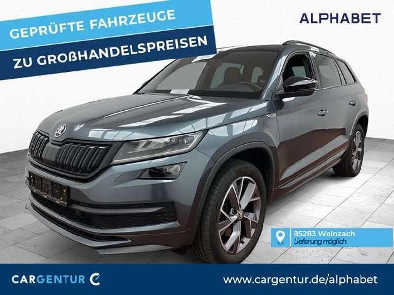 Quarz grau Gebraucht 2021 Skoda Kodiaq SportLine SUV | 31.490 € (Fairer Preis) - Bild 1/2