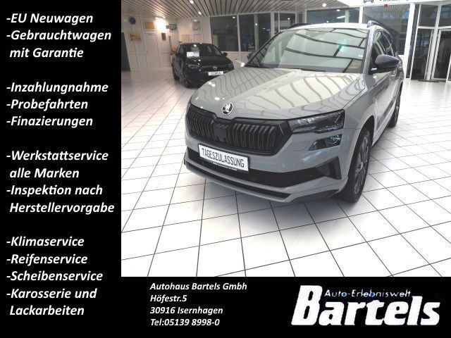 Grau Gebraucht 2024 Skoda Karoq SportLine SUV | 34.798 € (Fairer Preis) - Bild 1/4