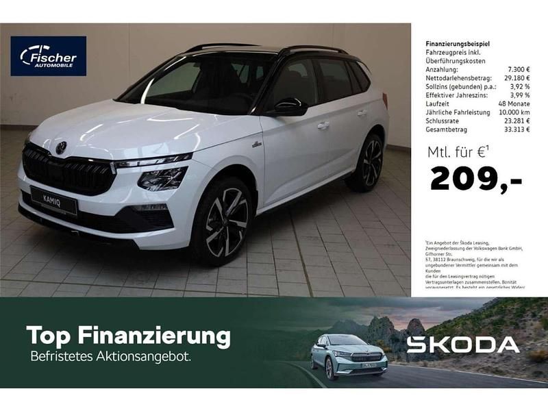 Moonweißperleffekt Neu 2025 Skoda Kamiq Monte Carlo SUV | 36.480 € (Teuer) - Bild 1/4